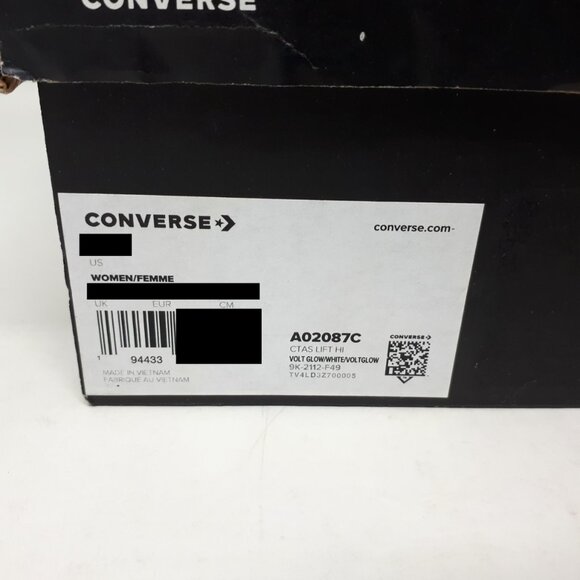 Converse Chuck Taylor All Star Lift Hi Platform Shoe Sneaker Volt Womens US Size - Picture 10 of 12